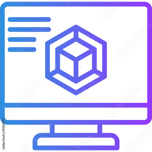 3D Modeling Icon Icon