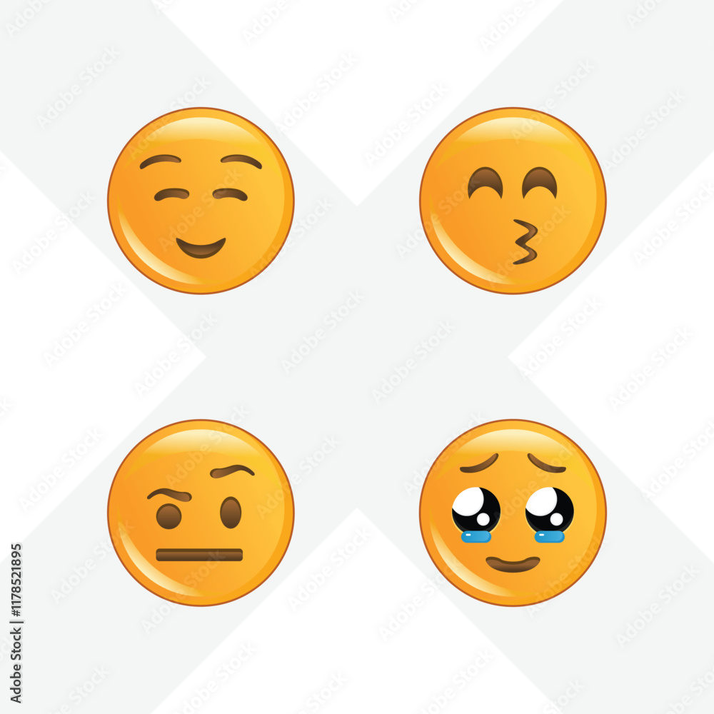 Fototapeta premium funny emoji vector