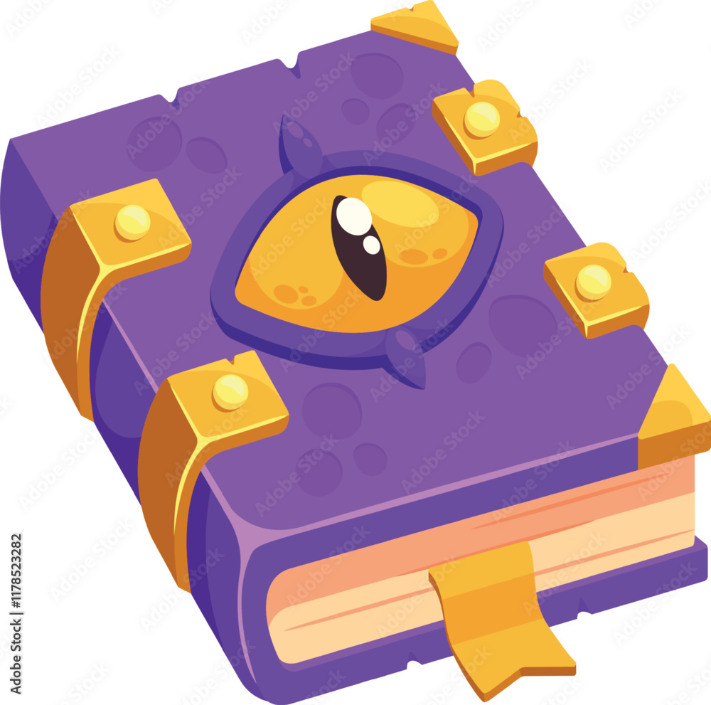 Magic book with eye vector illustration Magic book with eye vector illustration