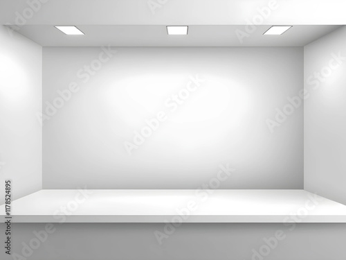 Wallpaper Mural Beautiful abstract background Modern Studio Background in red and white Colors. Elegant Room for Product Presentation Torontodigital.ca