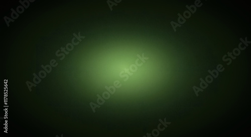 Abstract Green Gradient Background Soft Light Dark Green to Light Green Radial Smooth Texture
