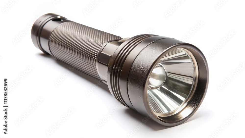 LED flashlight isolated on white background LED flashlight isolated on white background