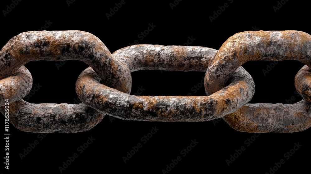 Close up of a heavily rusted chain, texture, decay, and industrial strength rusty Close up of a heavily rusted chain, texture, decay, and industrial strength rusty