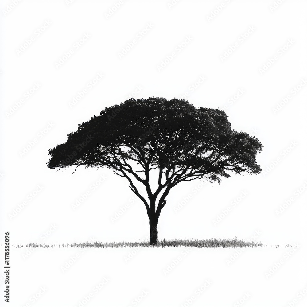 Fototapeta premium Majestic Tree Silhouette