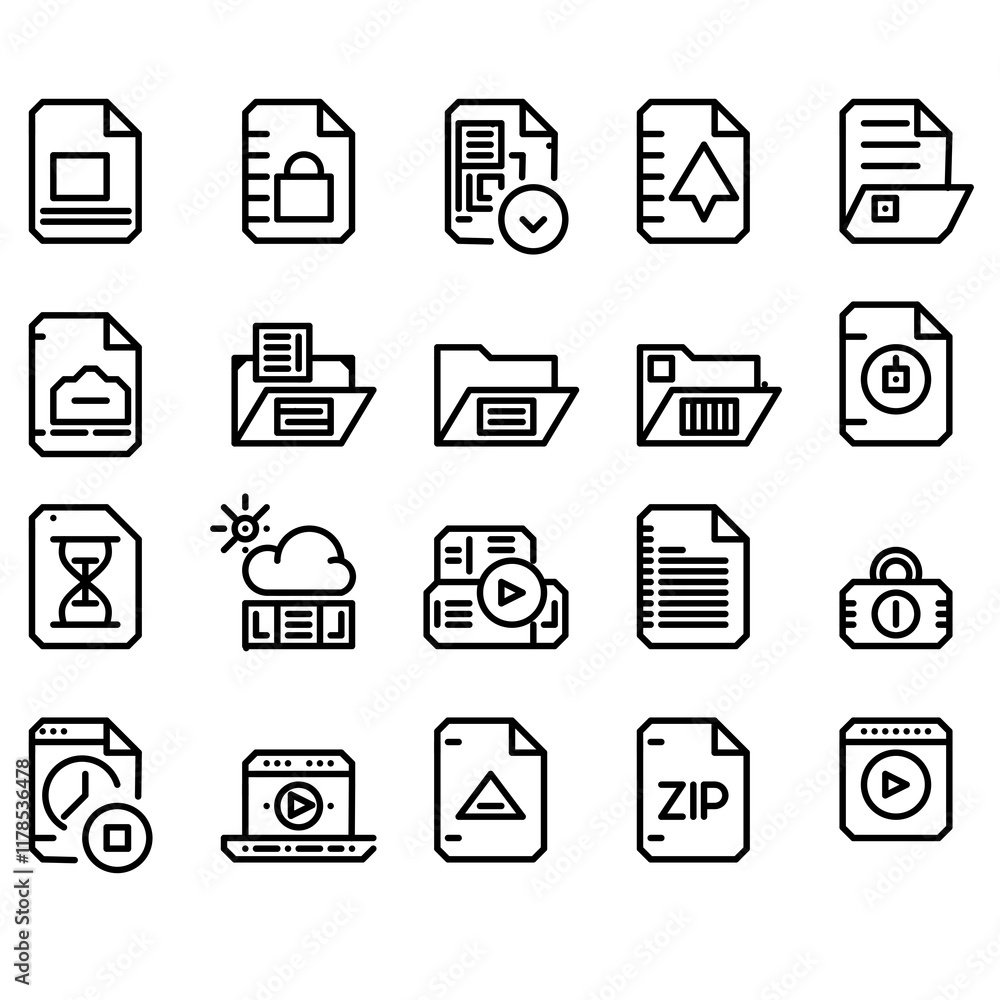 icons set file icons set file