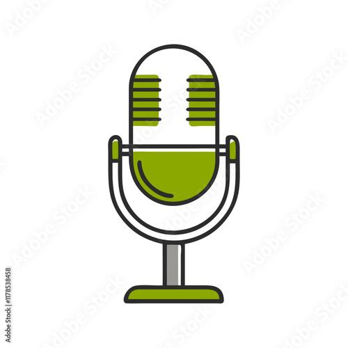 condenser microphone icon vector illustration