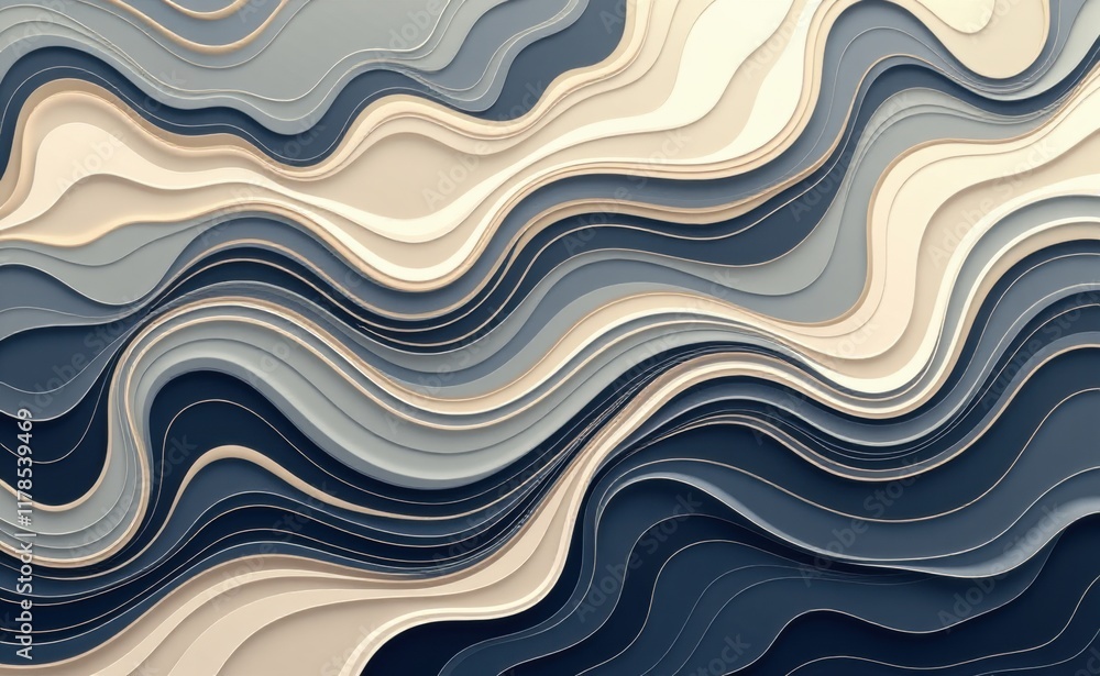 Fototapeta premium An abstract, intricate network of lines and shapes, creating a mesmerizing and dynamic visual pattern.