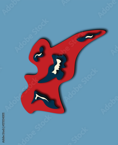 Set of Abstract Creative Backgrounds, various textured abstract hand-drawn shapes, colorful doodle objects, trendy contemporary modern illustrations with 3D colors.