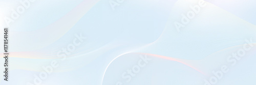 White line pattern premium background pastel color. Abstract wave holographic gradient