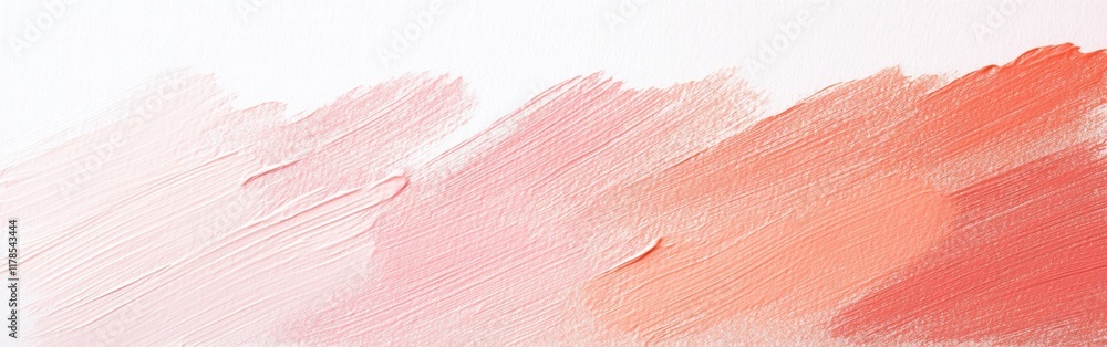 Soft pencil strokes create a gradient from pale pink to warm coral blending into a clean canvas Soft pencil strokes create a gradient from pale pink to warm coral blending into a clean canvas