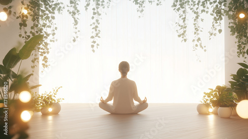 Peaceful Yoga Meditation in...