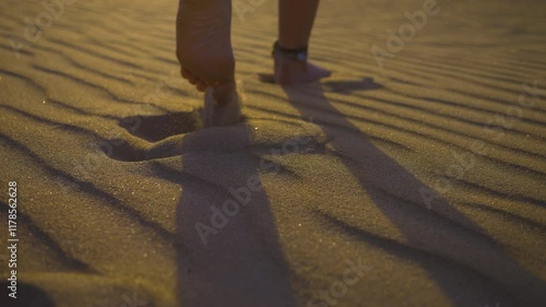 Friends walking on dunes on Itaúnas beach - ES