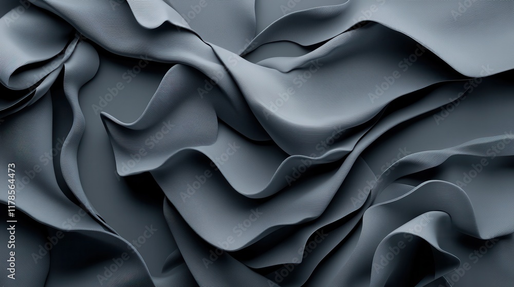 Obraz premium Abstract gray gradient with smooth, flowing transitions