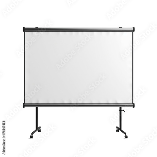 Wallpaper Mural Projector Stand Screen Mockup Isolated on Transparent Background Torontodigital.ca