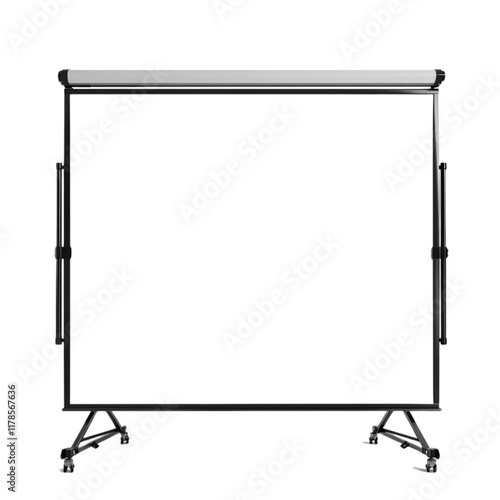Wallpaper Mural Projector Stand Screen Mockup Isolated on Transparent Background Torontodigital.ca