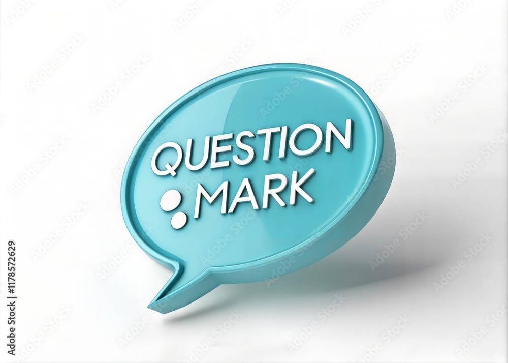 3D Speech Bubble Question Mark Icon - FAQ & QA Answer Solution Sign 3D Speech Bubble Question Mark Icon - FAQ & QA Answer Solution Sign