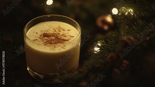 A Festive Eggnog Delight: Warmth and Comfort in a Glass photo