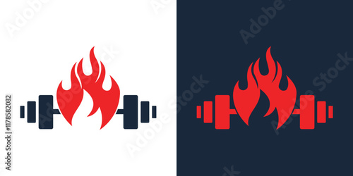 Fire Fitness and Gym logo creative Logo icon logo abstract vector illustration