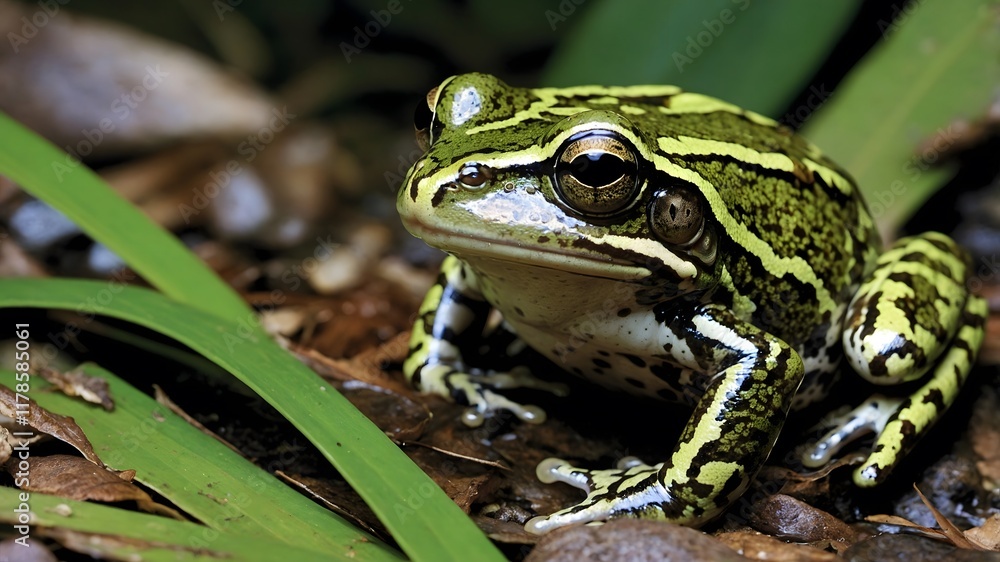 Peaceful Rainy Day in the Rainforest with Eungella Torrent Frog Peaceful Rainy Day in the Rainforest with Eungella Torrent Frog