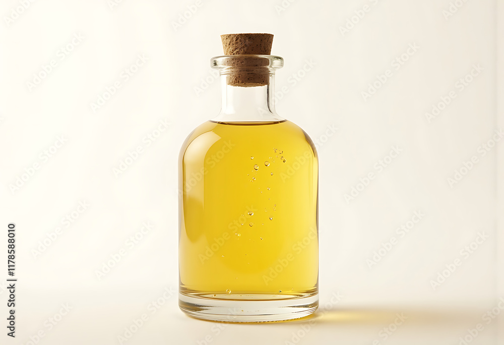 Golden Liquid in Glass Bottle: A Simple, Elegant Still Life Golden Liquid in Glass Bottle: A Simple, Elegant Still Life