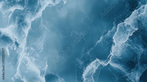 Elegant Blue Marble Texture with Intricate White Veins