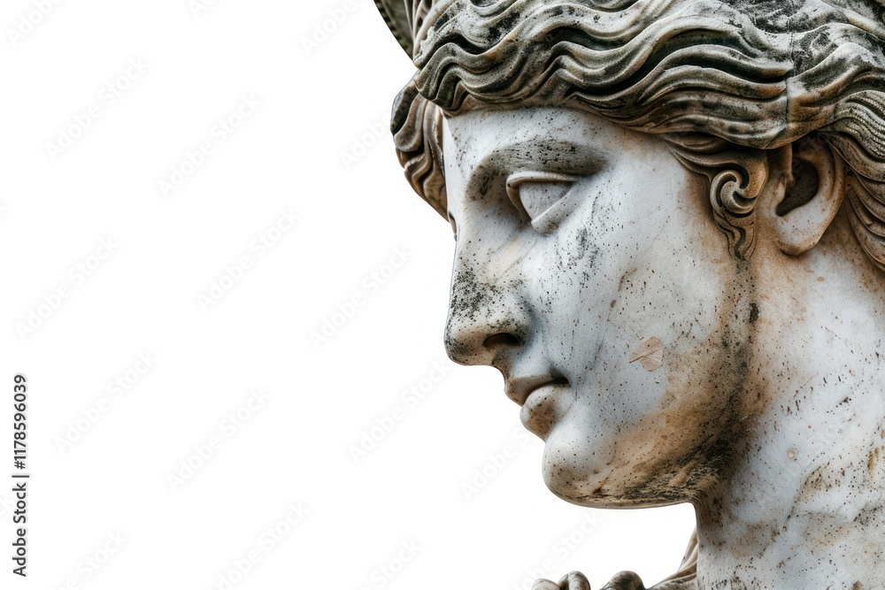 Ancient marble statue profile Ancient marble statue profile