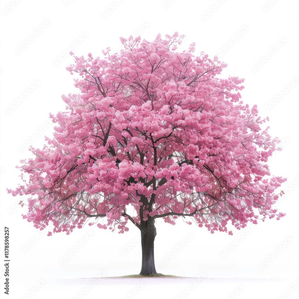 Fototapeta premium Beautiful pink blossoming tree
