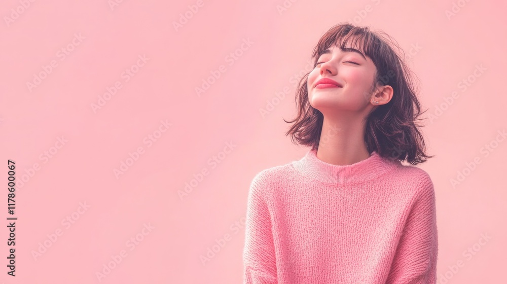 Peaceful Serenity: A Young Woman Finds Tranquility Peaceful Serenity: A Young Woman Finds Tranquility