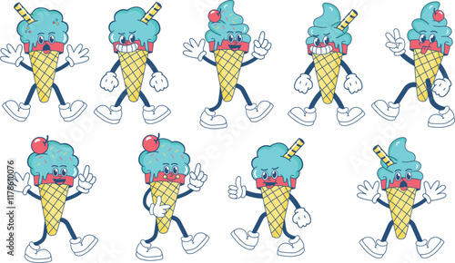 ice cone character illustration