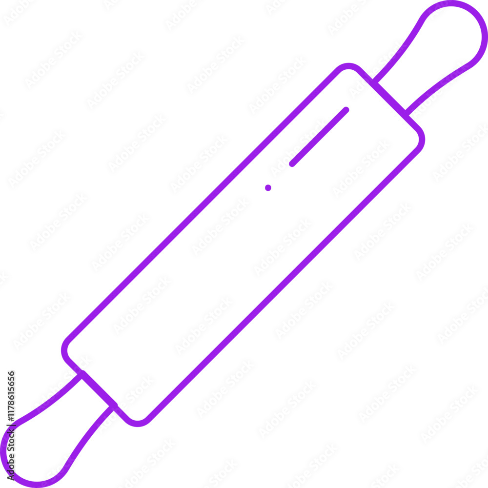 Rolling Pin icon single vector illustration Rolling Pin icon single vector illustration