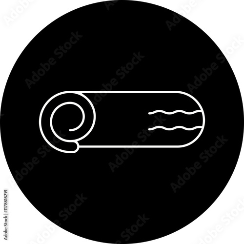 Swiss Roll icon single vector illustration