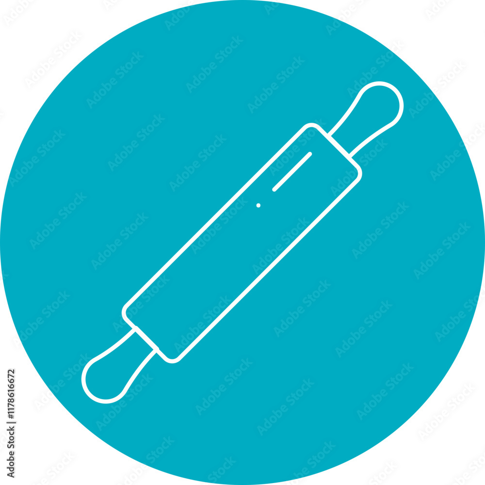 Rolling Pin icon single vector illustration Rolling Pin icon single vector illustration