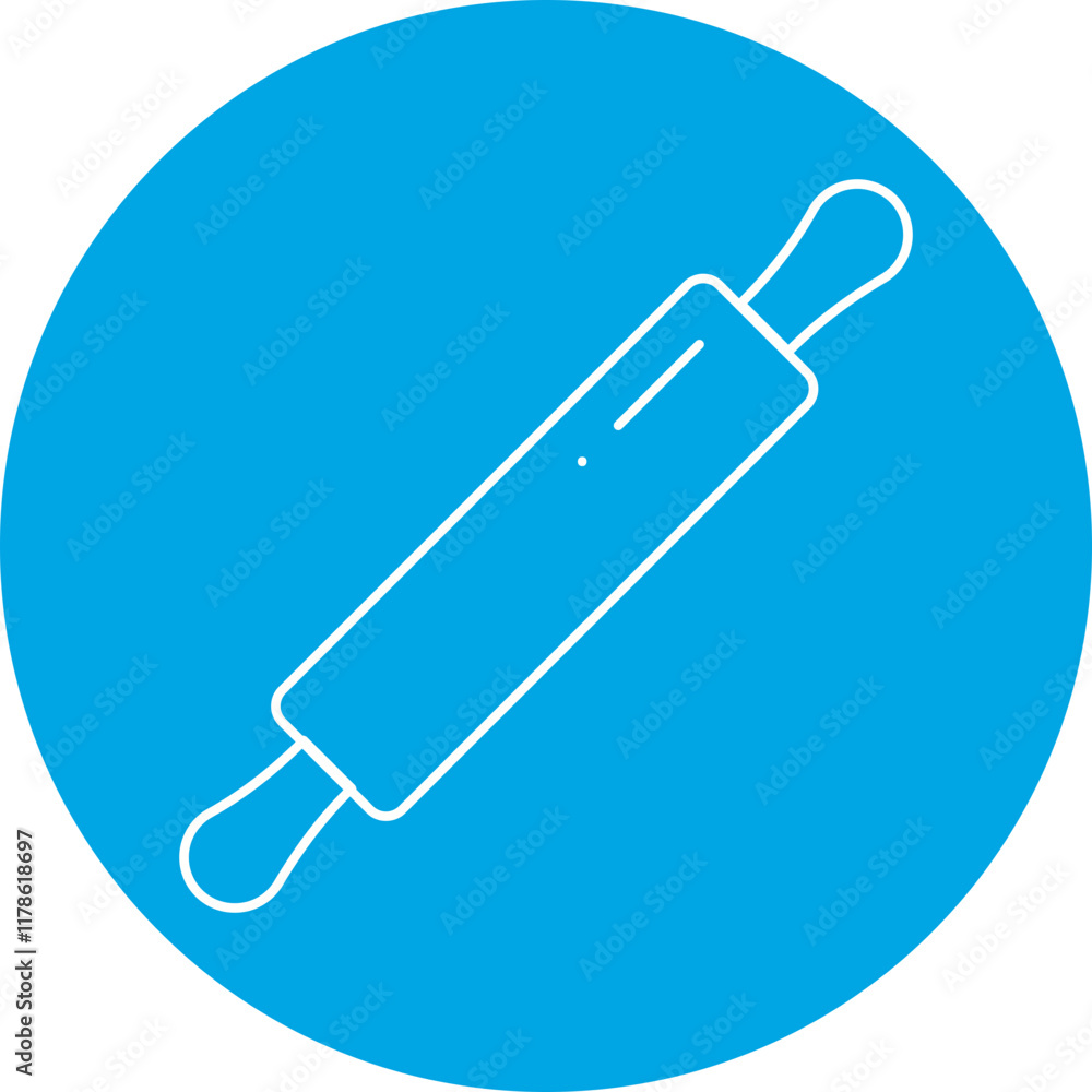 Rolling Pin icon single vector illustration Rolling Pin icon single vector illustration
