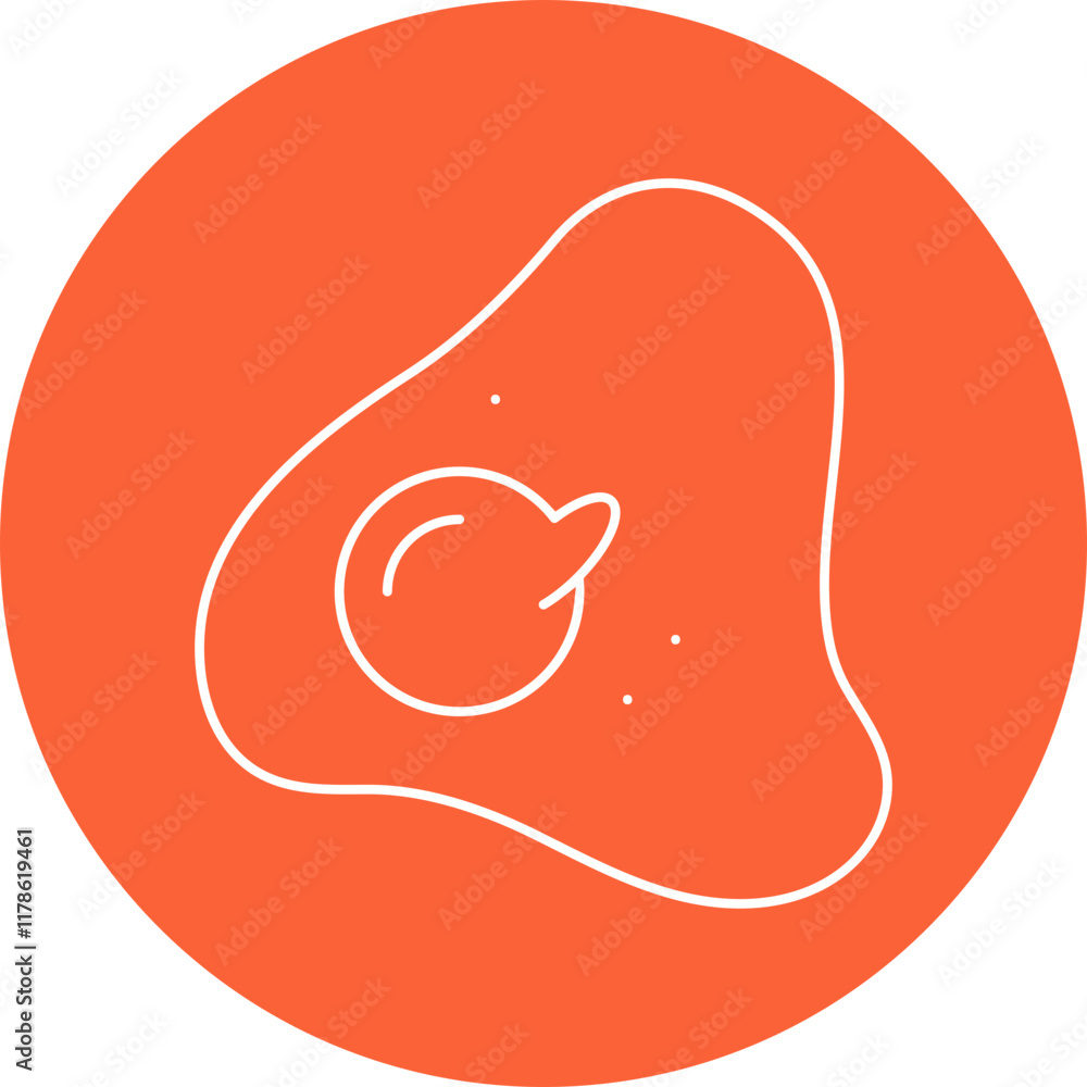 Fried Egg icon single vector illustration Fried Egg icon single vector illustration