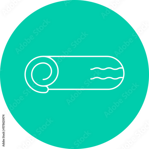 Swiss Roll icon single vector illustration