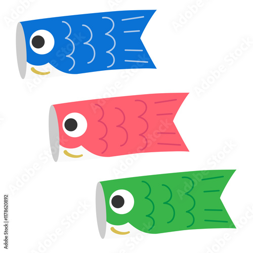 こいのぼりのイラスト
