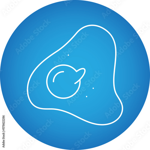 Fried Egg icon single vector illustration