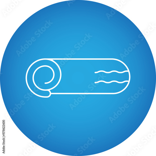Swiss Roll icon single vector illustration