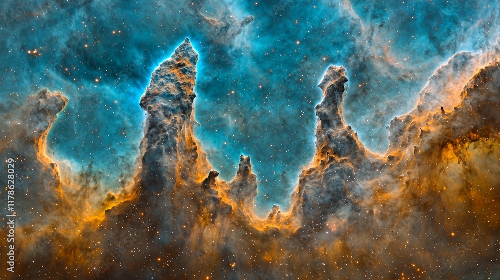 Cosmic Pillars Nebula Stars Space Astronomy Galaxy Cosmic Pillars Nebula Stars Space Astronomy Galaxy