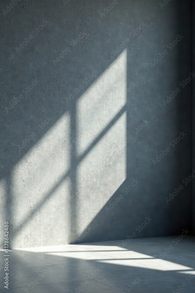 Obraz premium Elegant gray backdrop, dramatic lighting, subtle shadows, product focus, studio, commercial