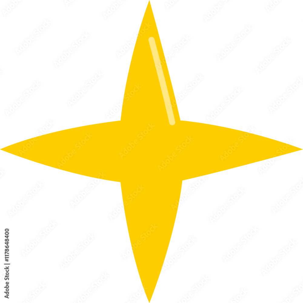 Obraz premium Sparkling Star Vector