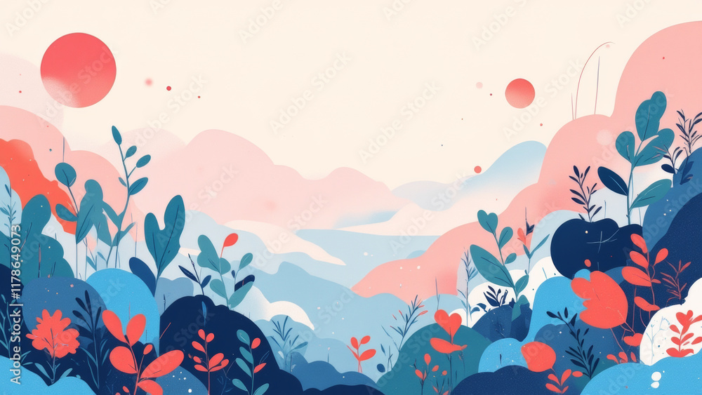 Naklejka premium vibrant absract illustration texture background