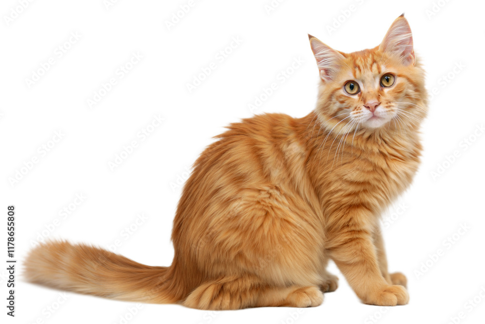 Ginger Cat on Black Background Ginger Cat on Black Background