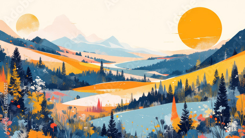 anime wallpaper abstract illustration background