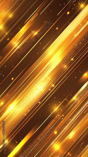 golden, Golden gradient background with diagonal lines and light effects., ,high quality, multi-detail, HD, 8K, --no text fonts letters watermark words typography slogans signature --ar 9:16 --v 6.