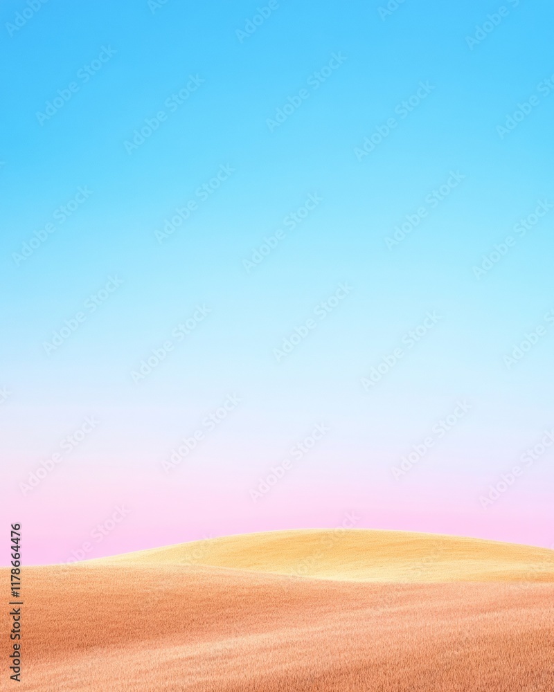 Fototapeta premium Golden Sunrise Over Pastel Hills Easter, Thanksgiving, and New Years Scenic Inspiration