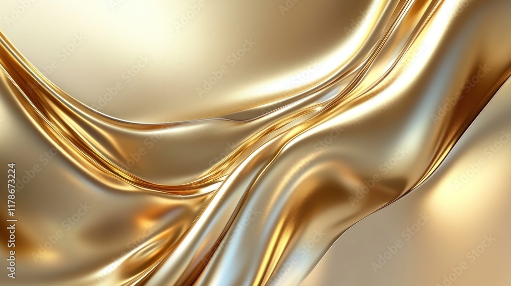 custom made wallpaper toronto digitalAbstract gold liquid flowing, smooth, shiny, luxury background.