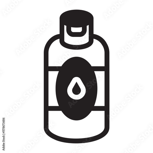 micellar water glyph icon