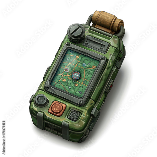 Military Handheld GPS Radio: Tactical Communication & Navigation Device photo