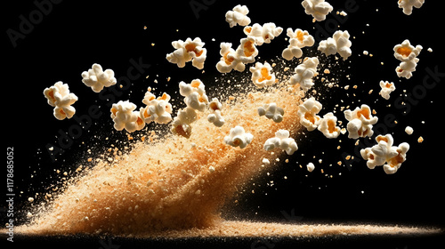 Delectable popcorn cutout that flies photo